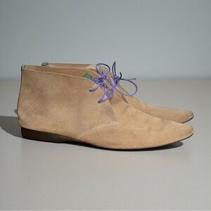 PS Paul Smith Men’s Almond-Toe Suede Leather Brogues